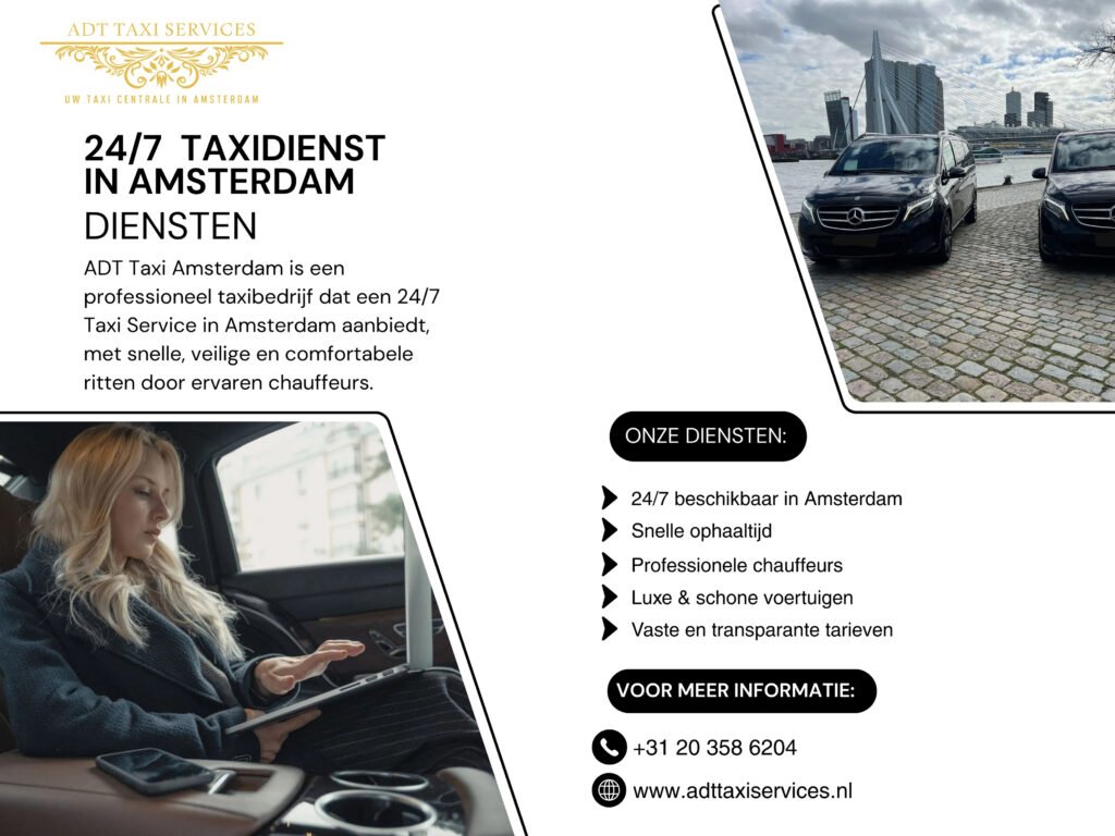 Taxi boeken bij Amsterdam luchthaven