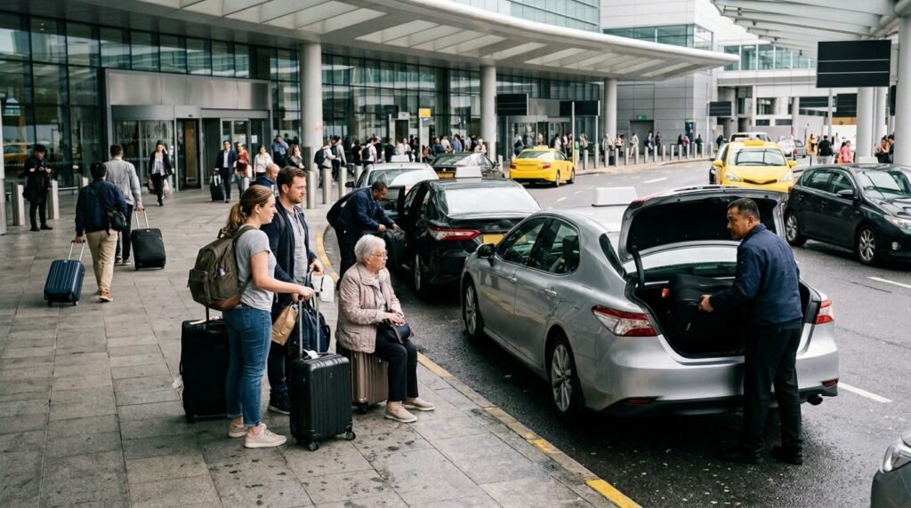 Taxi naar Schiphol